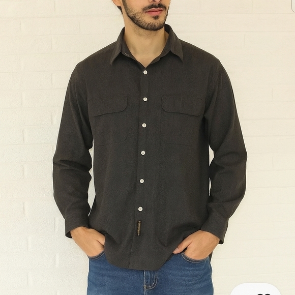Tommy Hilfiger Other - 3/$30 TOMMY HILFIGER 1990s Cotton Dark Gray Button Down Dress Shirt